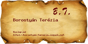 Borostyán Terézia névjegykártya