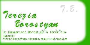 terezia borostyan business card